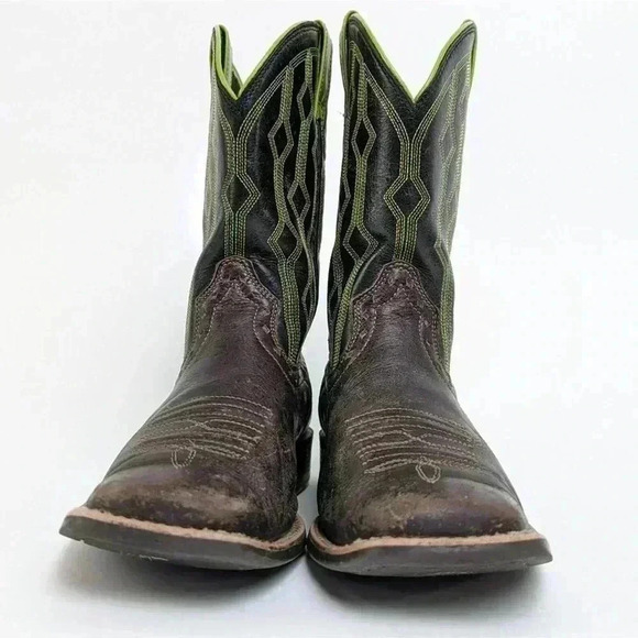 Ariat Kid's Live Wire Western Square Toe Boots - 5 - Picture 2 of 12